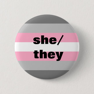 Demigirl Button