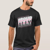 Demigirl Demisexual Proud Ally Lgbt Demigirl Flag T-Shirt (Vorderseite)