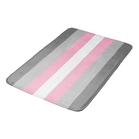 Demigirl Flag Large Badematte (Schrägansicht)