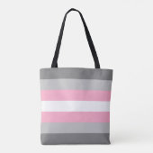 Demigirl Flag LGBT Totbeutel Tasche (Rückseite)