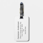 Demigirl Flag Personalisiert Gepäckanhänger (Rückseite vertikal)