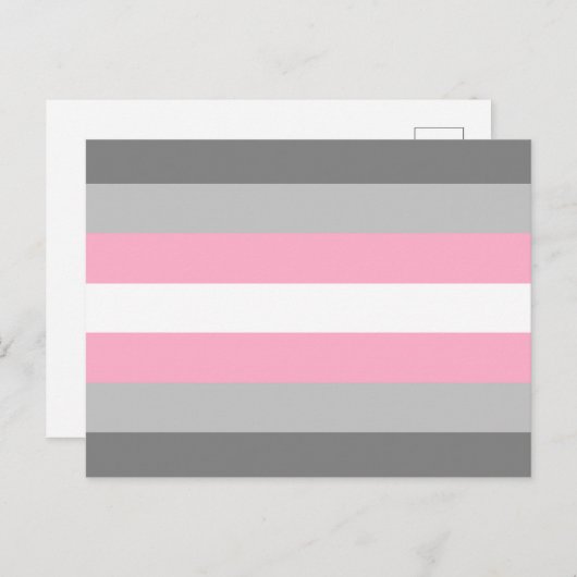 DemiGirl Flag Postkarte (Vorne/Hinten)