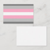 DemiGirl Flag Visitenkarte (Vorne/Hinten)