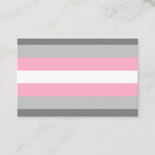 DemiGirl Flag Visitenkarte (Vorderseite)