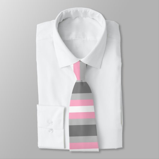 DemiGirl-Flagge Krawatte (Gebunden)