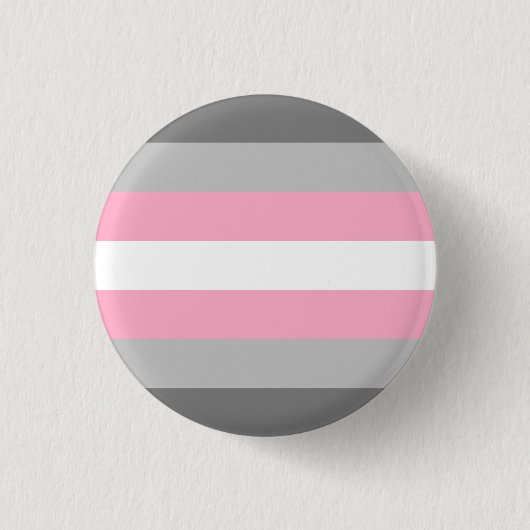 Demigirl-Flagge LGBT  Button (Vorderseite)