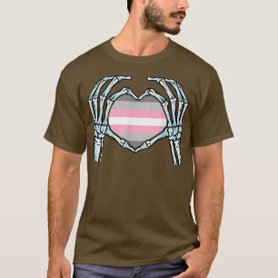 Demigirl - Gay Skeleton - T - Shirt für nicht binä