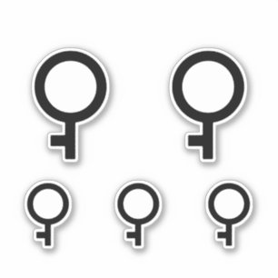 Demigirl Gender Symbol Aufkleber