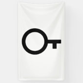 Demigirl Gender Symbol Banner (Vertikal)