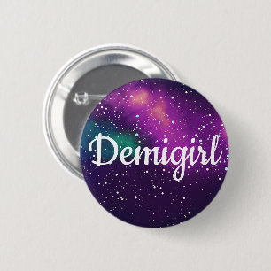 Demigirl kundengerechte Galaxie-Identität Button