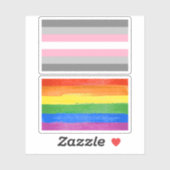 Demigirl Pride Aufkleber (Blatt)
