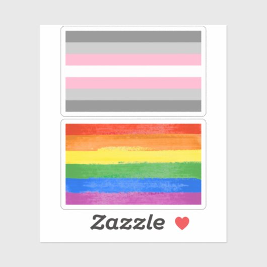 Demigirl Pride Aufkleber (Blatt)