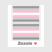Demigirl Pride Aufkleber (Blatt)