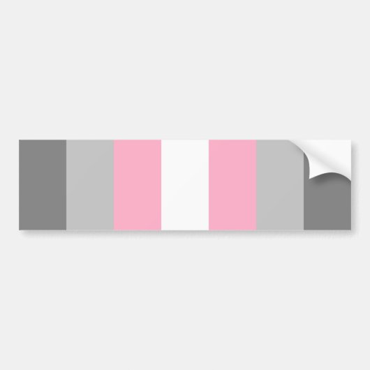 Demigirl Pride Autoaufkleber (Vorne)