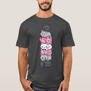 Demigirl Pride Cat LGBT Demi Girl Flag Niedlich Ka T-Shirt