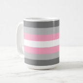 Demigirl Pride Flag Kaffeetasse (Vorderseite Links)