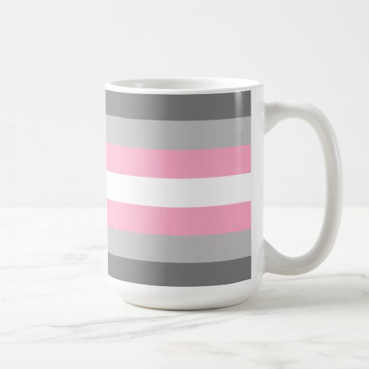 Demigirl Pride Flag Kaffeetasse (Rechts)