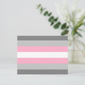 Demigirl Pride Flag Postkarte (Stehend Vorderseite)