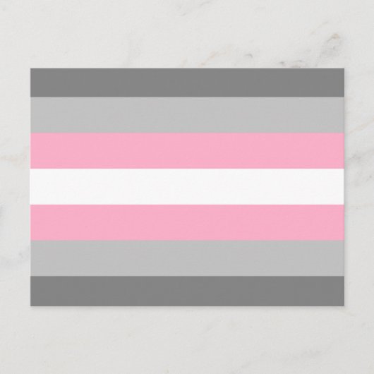 Demigirl Pride Flag Postkarte (Vorderseite)