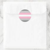 Demigirl Pride Flag Runder Aufkleber (Tasche)