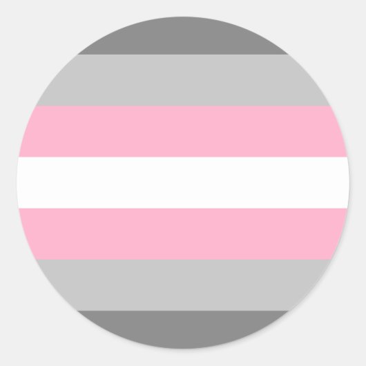 Demigirl Pride Flag Runder Aufkleber (Vorderseite)