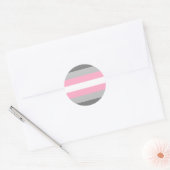 Demigirl Pride Flag Runder Aufkleber (Umschlag)