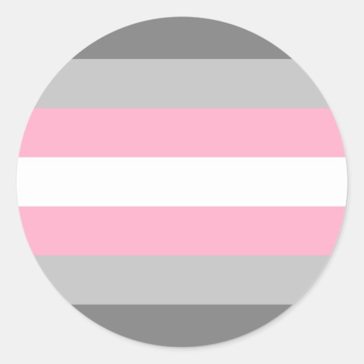 Demigirl Pride Flag Runder Aufkleber (Vorderseite)