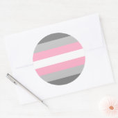 Demigirl Pride Flag Runder Aufkleber (Umschlag)