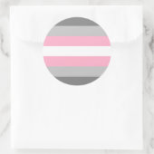 Demigirl Pride Flag Runder Aufkleber (Tasche)