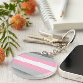 Demigirl Pride Flag Schlüsselanhänger (Vorderseite rechts)