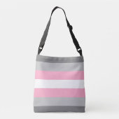 Demigirl-Pride-Flagge Tragetaschen Mit Langen Trägern (Rückseite)