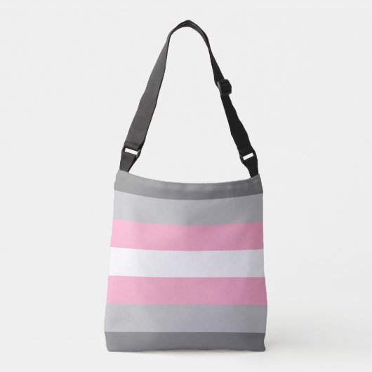 Demigirl-Pride-Flagge Tragetaschen Mit Langen Trägern (Vorderseite)