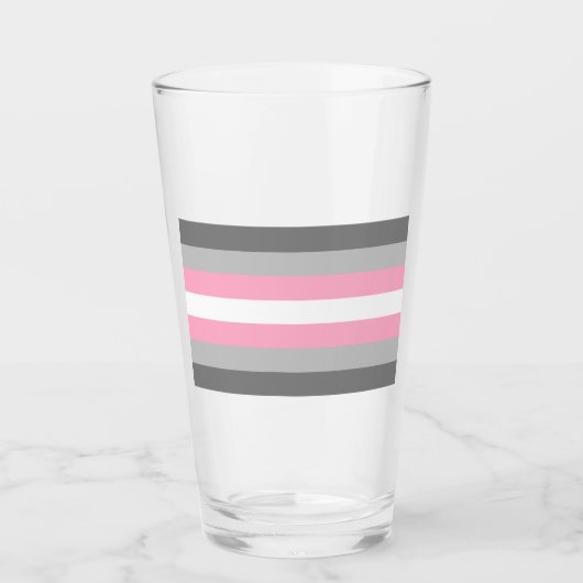 Demigirl Pride Glas (Vorderseite)