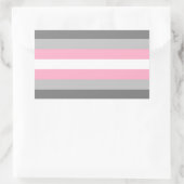 Demigirl Pride Rechteckiger Aufkleber (Tasche)