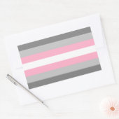Demigirl Pride Rechteckiger Aufkleber (Umschlag)