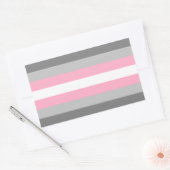 Demigirl Pride Rectangle Aufkleber (Umschlag)