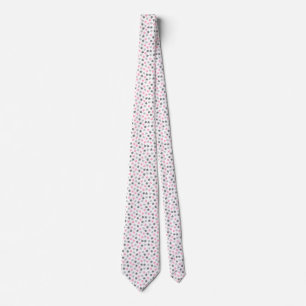 Demigirl Pride Stars Pastel Grau White Pink Krawatte