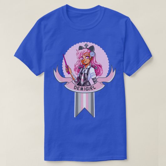 Demigirl Witchy Pride T-Shirt (Design vorne)