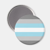 Demiguy Flag LGBT Magnet (Vorderseite/Rückseite)