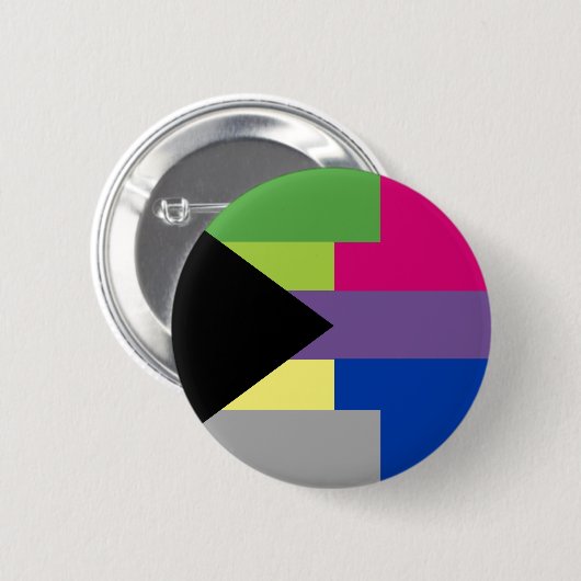 Demiromantic Bisexual-Button Button (Vorne & Hinten)