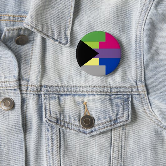 Demiromantic Bisexual-Button Button (Beispiel)