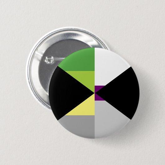 Demiromantic Demisexual Button (Vorne & Hinten)