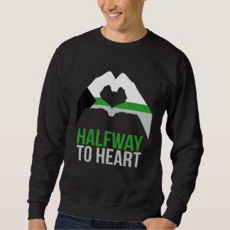 Demiromantic Joke Heart Love Demiromantic Flag Sweatshirt