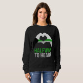 Demiromantic Joke Heart Love Demiromantic Flag Sweatshirt (Vorne ganz)