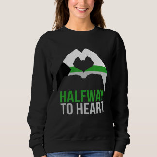 Demiromantic Joke Heart Love Demiromantic Flag Sweatshirt