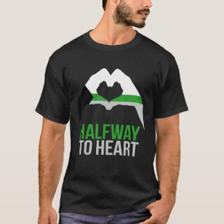 Demiromantic Joke Heart Love Demiromantic Flag T-Shirt