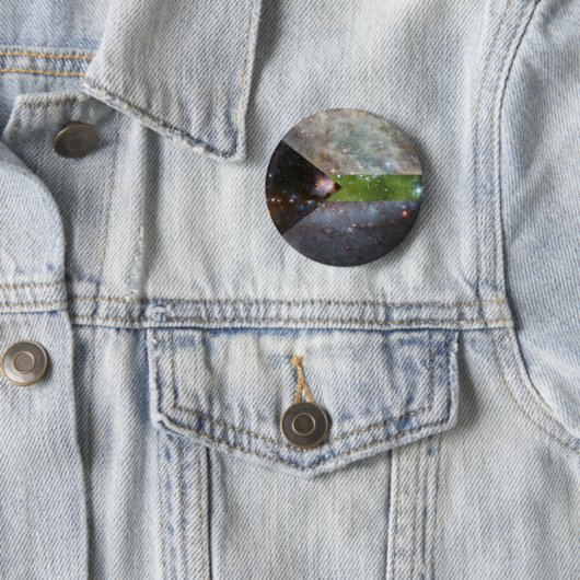 Demiromantic Nebelfleck-Flaggen-Button Button (Beispiel)