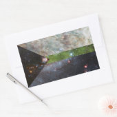 Demiromantische Nebulaflaggenaufkleber Rechteckiger Aufkleber (Umschlag)