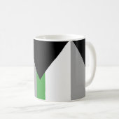 Demiromantische Stolperflagge Kaffeetasse (VorderseiteRechts)