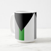 Demiromantische Stolperflagge Kaffeetasse (Vorderseite Links)